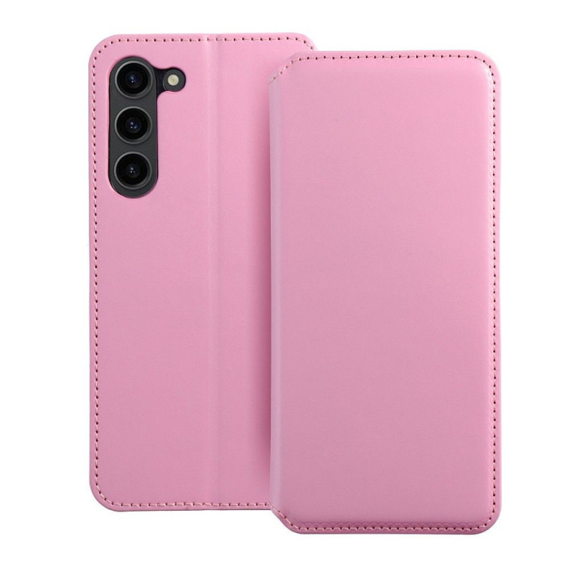 Samsung Galaxy S23 Plus 5G Wallet Cases Dual Pocket book Light pink 