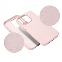 Apple iPhone 11 Case Leather Mag Cover Elegant  MagSAFE  Sand pink 