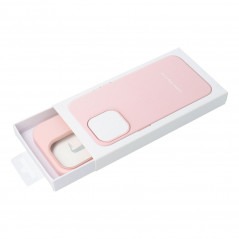 Apple iPhone 11 Case Leather Mag Cover Elegant  MagSAFE  Sand pink 