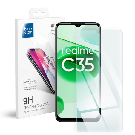 realme C35 Tempered glass Blue Star 9H Transparent 