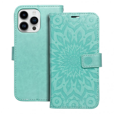 Apple iPhone 14 Pro Max Wallet Cases MEZZO Book Mandala  Green 