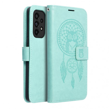 Samsung Galaxy A52 5G Wallet Cases MEZZO Book Dreamcatcher Green