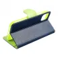 Apple iPhone 14 Plus Wallet Cases Fancy Book Navy / Lime 