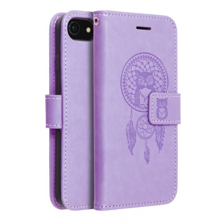 Apple iPhone SE 2020 Wallet Cases MEZZO Book Dreamcatcher  Purple 