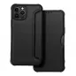 Apple iPhone 12 Pro Wallet Cases Razor Book Carbon Fibre, Carbon pattern  Black 