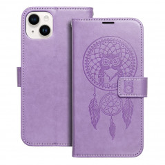 Apple iPhone 14 Plus Wallet Cases MEZZO Book Dreamcatcher  Purple 