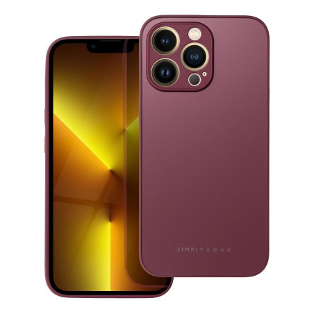 Apple iPhone X Case Roar Matte Glass Stylish  Claret