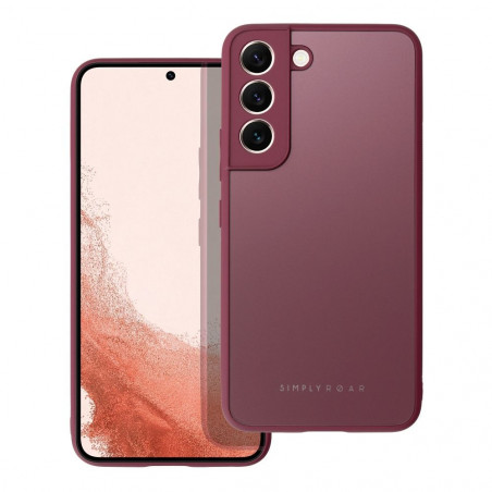 Samsung Galaxy A02s Case Roar Matte Glass Stylish  Claret 