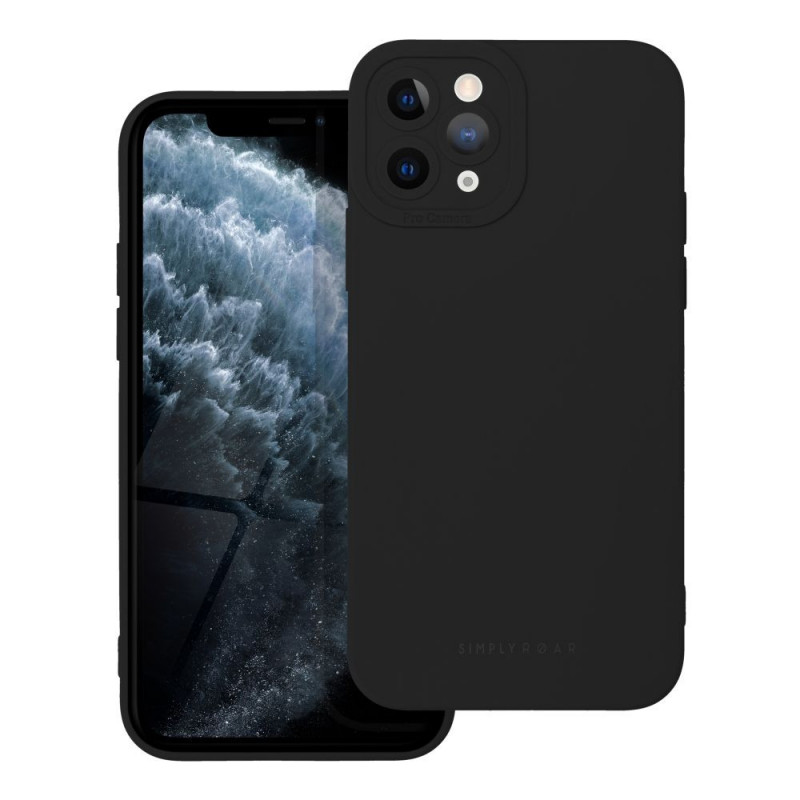 Apple iPhone 11 Pro Case Roar Luna Monochrome, Stylish, An aesthetic accessory  Black 