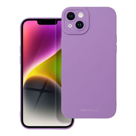 Apple iPhone 14 Plus Case Roar Luna Monochrome, Stylish, An aesthetic accessory  Violet