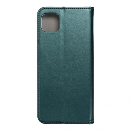 Samsung Galaxy A22 5G Wallet Cases Smart Magneto book Dark green