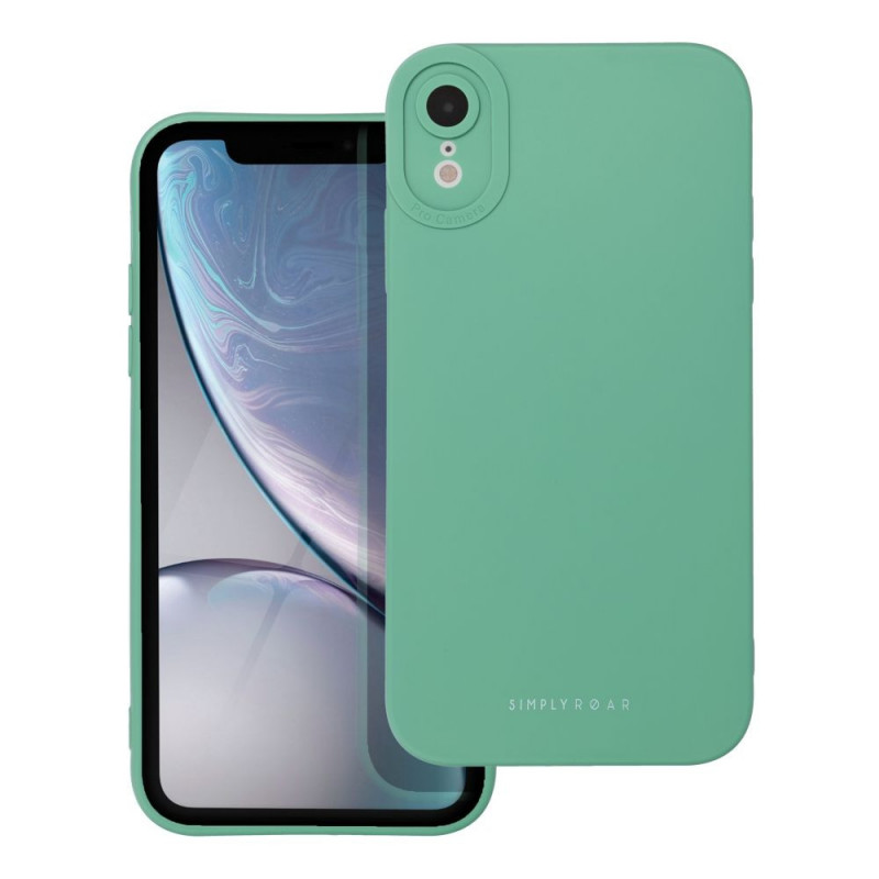 Apple iPhone XR Case Roar Luna Monochrome, Stylish, An aesthetic accessory  Green 