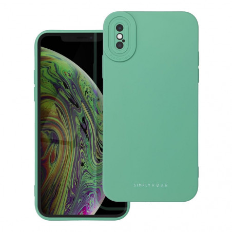 Apple iPhone X Case Roar Luna Monochrome, Stylish, An aesthetic accessory  Green 