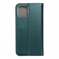 Apple iPhone 12 Wallet Cases Smart Magneto book Dark green