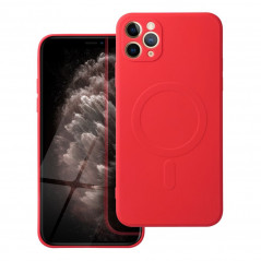 Apple iPhone 11 Pro Max Case Silicone Mag Cover MagSAFE  Red 