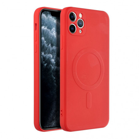 Apple iPhone 11 Pro Max Case Silicone Mag Cover MagSAFE  Red