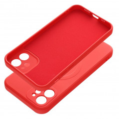 Apple iPhone 12 Case Silicone Mag Cover MagSAFE  Red 