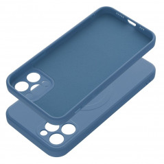 Apple iPhone 12 Pro Case Silicone Mag Cover MagSAFE  Blue 