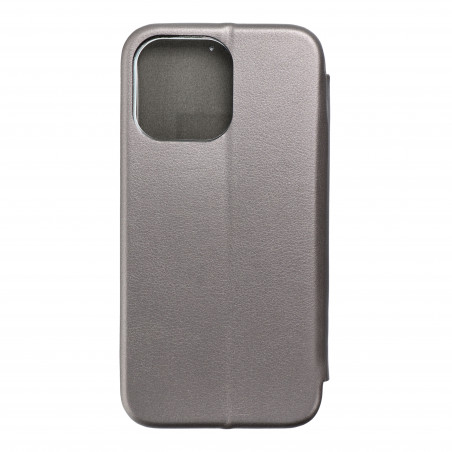 Apple iPhone 14 Pro Max Wallet Cases Book Elegance Elegant  Grey 