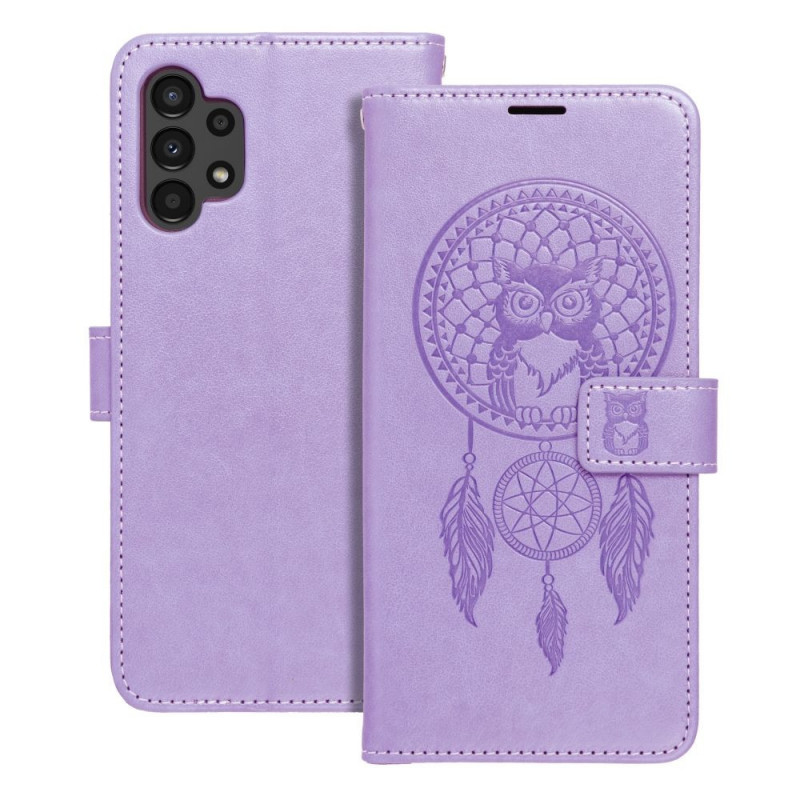 Samsung Galaxy A13 LTE Wallet Cases MEZZO Book Dreamcatcher  Purple 