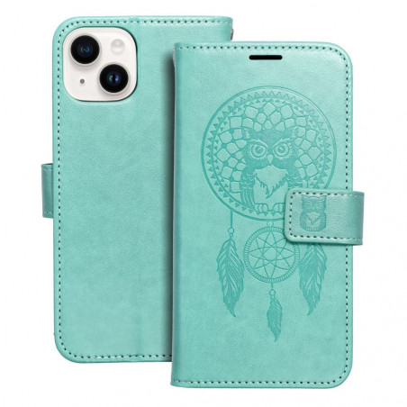 Apple iPhone 14 Wallet Cases MEZZO Book Dreamcatcher  Green