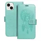 Apple iPhone 14 Wallet Cases MEZZO Book Dreamcatcher  Green 