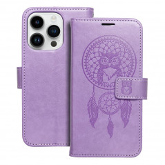 Apple iPhone 14 Pro Wallet Cases MEZZO Book Dreamcatcher  Purple