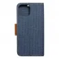 Apple iPhone 15 Wallet Cases CANVAS Book Navy blue 