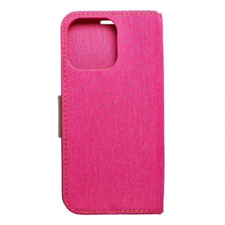 Apple iPhone 15 Pro Max Wallet Cases CANVAS Book Pink 