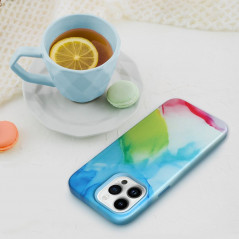 Apple iPhone 15 Pro Max Case Leather Mag Cover Elegant  MagSAFE  Color splash 