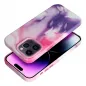 Apple iPhone 15 Plus Case Leather Mag Cover Elegant  MagSAFE  Purple splash 