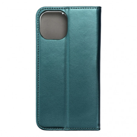 Apple iPhone 15 Wallet Cases Smart Magneto book Dark green 