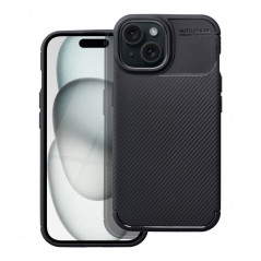 Apple iPhone 15 Case Carbon premium Elegant  Black 