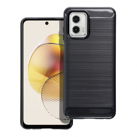 Motorola Moto G73 Case Carbon Elegant  Black 