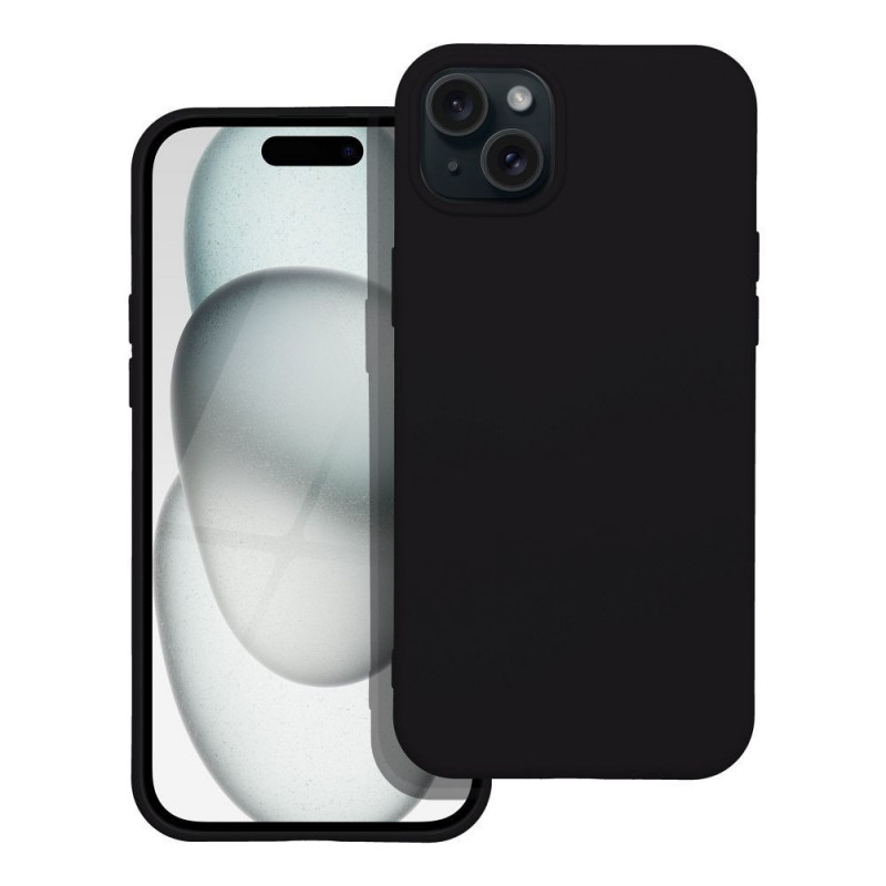 Apple iPhone 15 Case Silicone Elegant  Black 