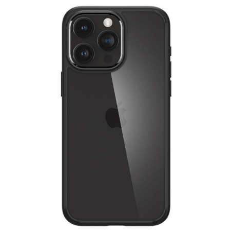 Apple iPhone 15 Pro Max Case Spigen Ultra Hybrid Crystal clear  Matte black 