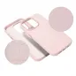 Apple iPhone 15 Case Leather Mag Cover Elegant  MagSAFE  Sand pink 