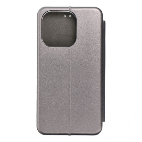 Apple iPhone 15 Pro Wallet Cases Book Elegance Elegant  Grey