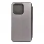 Apple iPhone 15 Pro Wallet Cases Book Elegance Elegant  Grey 