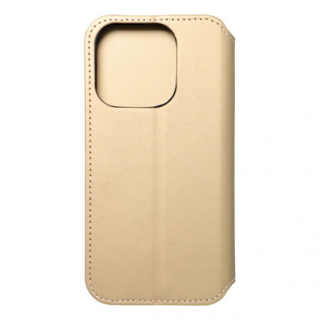 Apple iPhone 15 Pro Wallet Cases Dual Pocket book Gold