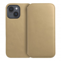 Apple iPhone 15 Pro Wallet Cases Dual Pocket book Gold 