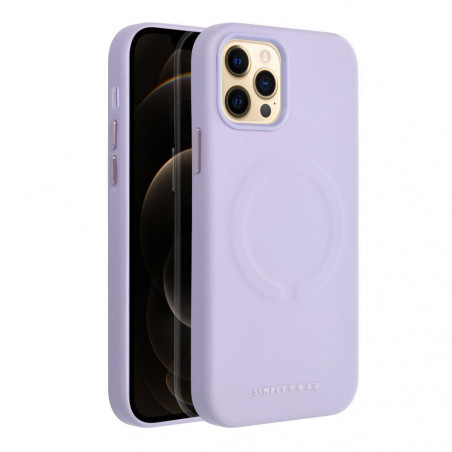 Apple iPhone 12 Pro Case Roar Leather Mag Elegant  MagSAFE  Purple