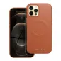 Apple iPhone 12 Pro Max Case Roar Leather Mag Elegant  MagSAFE  Brown 