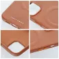 Apple iPhone 12 Pro Max Case Roar Leather Mag Elegant  MagSAFE  Brown 