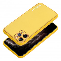 Apple iPhone 15 Case Leather Yellow 