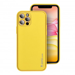 Apple iPhone 15 Case Leather Yellow