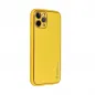 Apple iPhone 15 Case Leather Yellow 