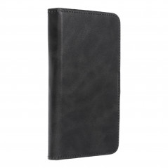 Samsung Galaxy S21 5G Univerzálne puzdro, Wallet Cases COMMON book Elegant, Soft lining inside  Black 