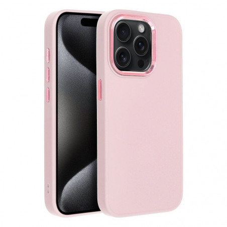 Apple iPhone 15 Pro Case FRAME Elegant  Powder pink