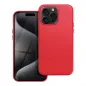 Apple iPhone 15 Pro Max Case Leather Mag Cover Elegant  MagSAFE  Red 